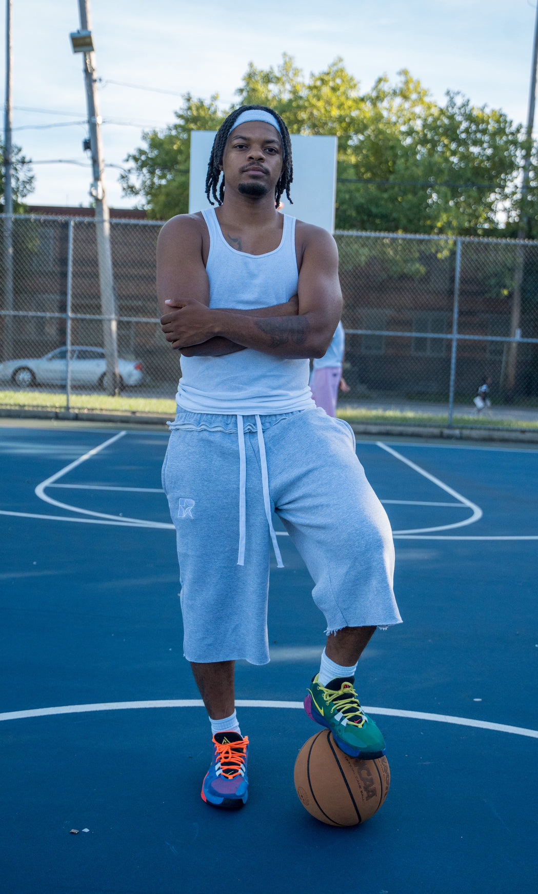 Revamp Gallery 3/4 Cotton Cutoff Shorts