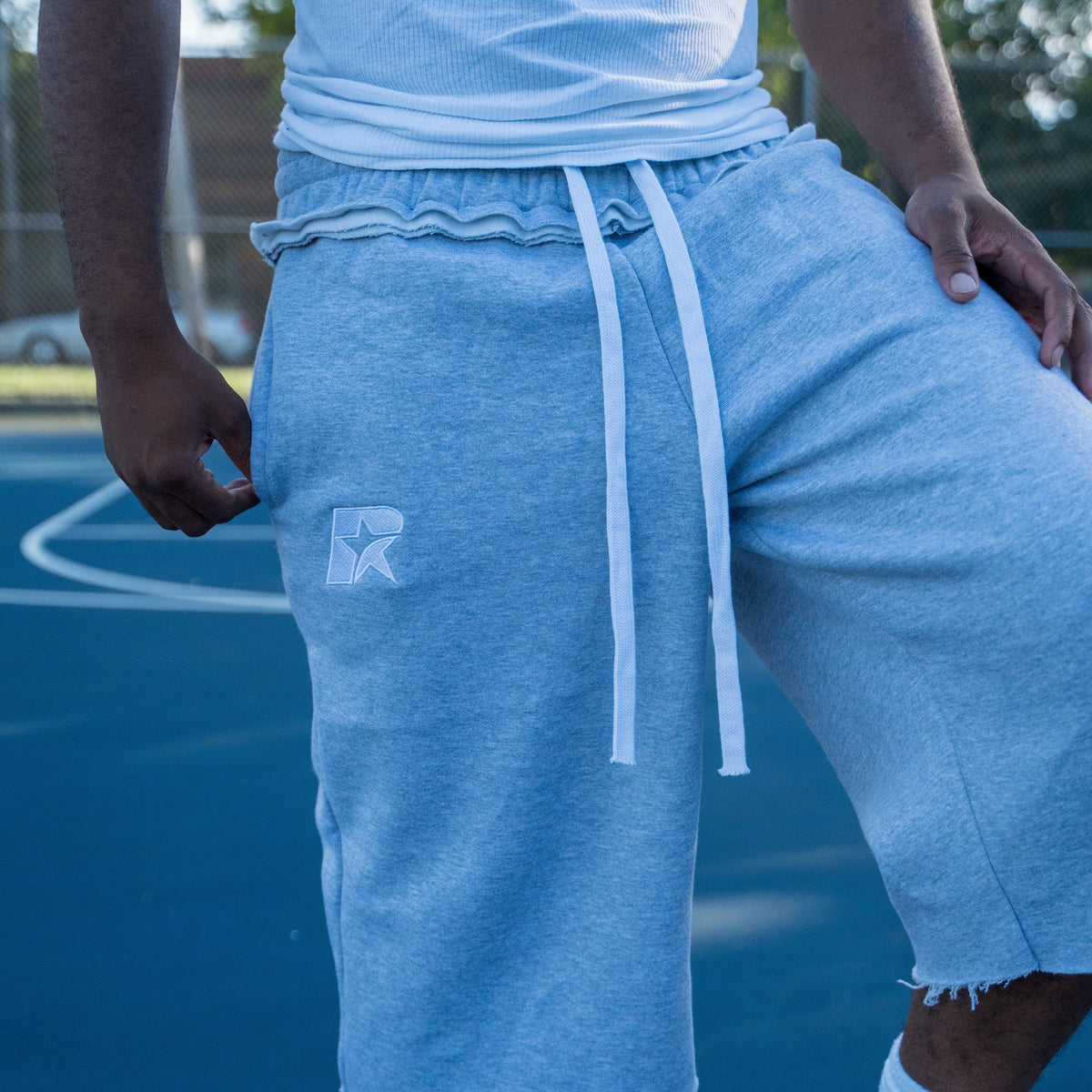 Revamp Gallery 3/4 Cotton Cutoff Shorts